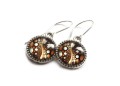 Kolczyki brązowe 8841 [k1]