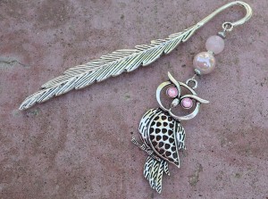 Zakładka do książki sowa różowa 8290 [sz8]