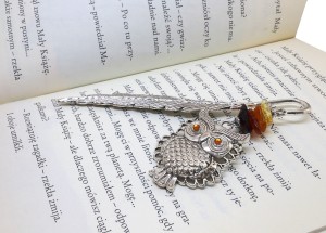 Zakładka do książki sowa Bursztyn Bałtycki 9197 [046]