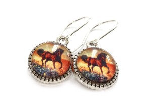 Kolczyki z końmi 8625 [029]