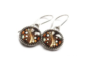 Kolczyki brązowe 8841 [k1]