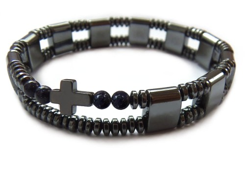 7632 różaniec bransoletka na rękę męska HEMATYT NOC KAIRU.jpg