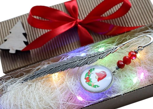 8210 b ZAKŁADKA DO KSIĄŻKI ŚWIĄTECZNY PREZENT CHOINKA.jpg