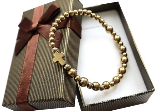 8241 różaniec złoty bransoletka złota na rękę krzyż dziesiątka.jpg