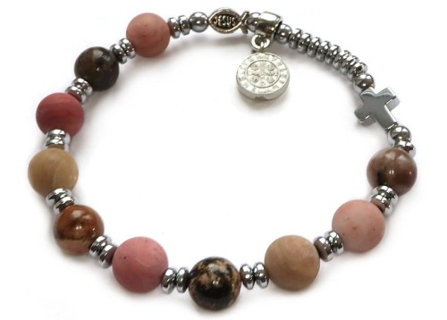 8239 RÓŻANIEC BRANSOLETKA NRA RĘKĘ Z KAMIENI.jpg