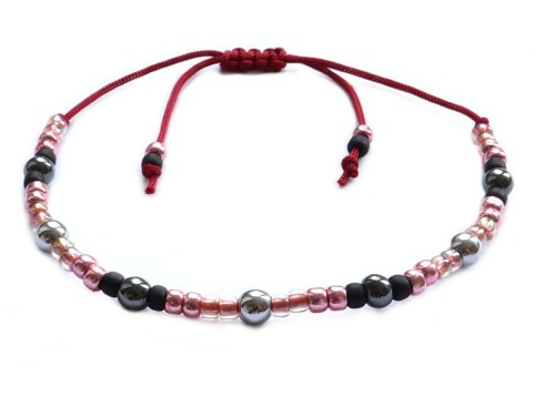 8349 delikatna bransoletka toho sznurkowa bordowa.jpg