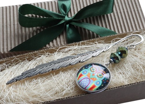 8407 ZAKŁADKA DO KSIAŻKI SOWA KOLOROWA.jpg