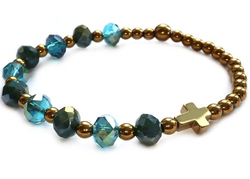 8418 bransoleta różaniec z kryształków złoto zielony.jpg