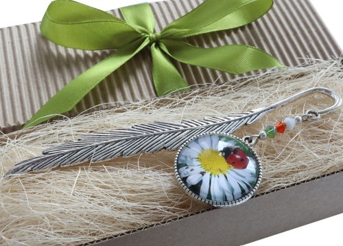 Zakładka do książki - biedronka na rumianku 8870 [037]