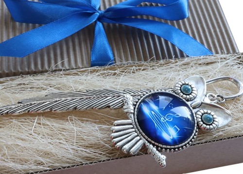 Zakładka do książki - niebieska sowa muzyczna 8885 [43]