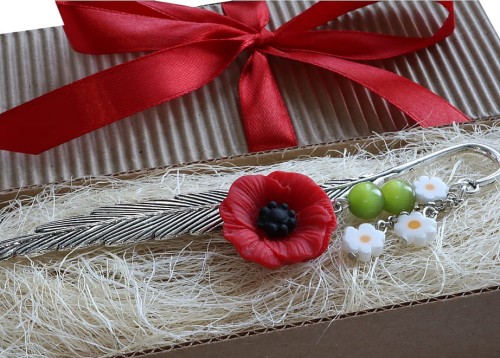 Zakładka do książki Piękna malwa z rumiankami 8893 [07]