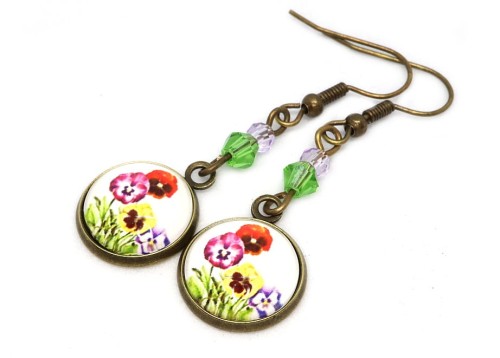 Kolczyki bratki 8997 [04]