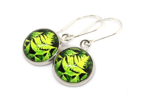 Kolczyki - liść paproci - 9001 [023]