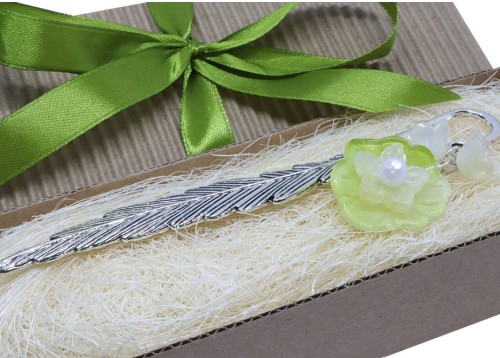 Piękna, kwiatowa zakładka do książki Lilia wodna 9041 [p12]