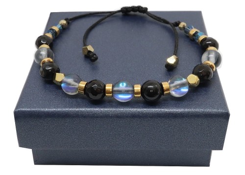 Bransoletka sznurkowa na rękę  w pudełku 9146 [019]