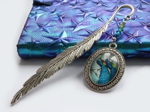 Zakładka do książki - eleganckie pawie 8461 [58]