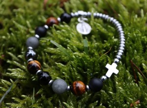 Bransoletka różaniec dziesiątka z kamieni na rękę  8475 [48]