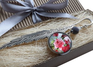Elegancka zakładka do książki z kwiatami -8754 [33]