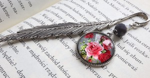 Elegancka zakładka do książki z kwiatami -8754 [33]
