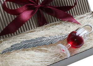 Zakładka do książki, notesu - kieliszek z czerwonym winem 8899 [64]
