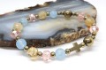 Bransoletka różaniec z kamieni - pastelowy - 9156 [71]