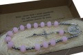 Różaniec samochodowy dla niej - piękne pastelowe kryształy 9225 [sz8]