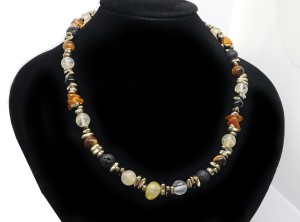 Elegancki stylowy komplet naszyjnik bransoletka 9235 [039]